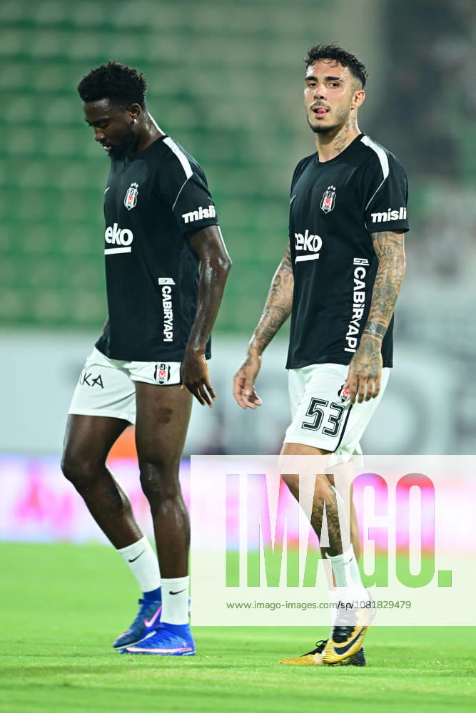 Alanyaspor v Besiktas - Turkish Super Lig ANTALYA, TURKIYE - AUGUST 23: Besiktas player Emirhan Topcu (53) warms up prior to the Turkish Super Lig match between Corendon Alanyaspor and Besiktas at Alanya Oba Stadium, on August 23, 2026 in Antalya, Turkiye. Orhan Cicek Anadolu Antalya Turkey. Editorial use only. Please get in touch for any other usage.
