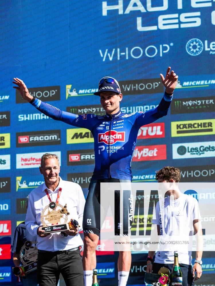 UCI coupe du monde cross country elite hommes Compagnon Michel MAXPPP - Les Gets 23 08 2026 UCI coupe du monde cross country elite hommes 1er Boichis Adrien France 2eme Van der Poel Mathieu Nederland 3eme Vidaurre Kossmann Martin CHI The 2026 UCI Mountain Bike World Series