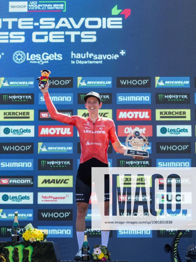 UCI coupe du monde Cross country moins de 23 ans hommes Compagnon Michel MAXPPP - Les Gets 23 08 2026 UCI coupe du monde Cross country moins de 23 ans hommes 1er Pedersen Hebi Gustav 2eme Kruger Benjamin Germany 3eme Schehl Paul Germany The 2026 UCI Mountain Bike World Series