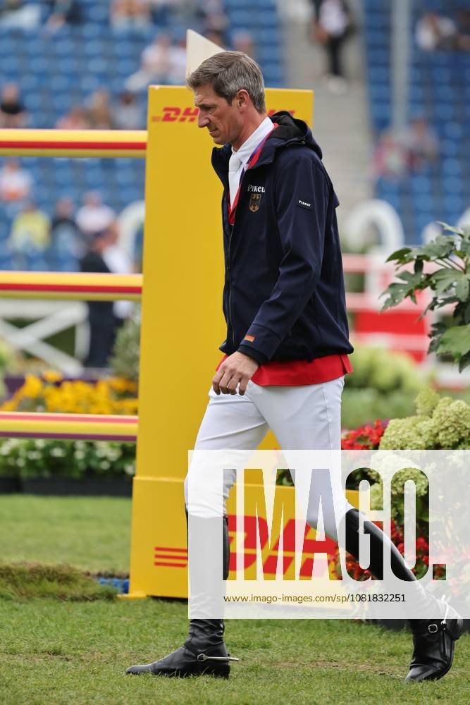 Daniel Deusser (GER, Deutschland) mit Pferd Otello de Guldenboom, FEI Jumping World Championship, WM, Weltmeisterschaft Third Competition Individual Final LONGINES-Prize, Longines-Preis, Springen, Jumping, AACHEN - FEI World Championships 2026, Finale Weltfest des Pferdesports, Reitsport Weltmeisterschaft 2026, Aachen 2026, Welcome Home 2026, Aachener Soers, 11. bis 23. August 2026, Reitsport, 23.08.2026, Aachen Aachener Soers Deutschland