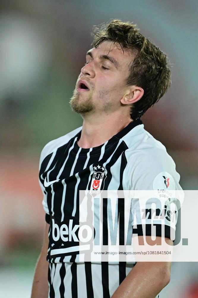Alanyaspor v Besiktas - Turkish Super Lig ANTALYA, TURKIYE - AUGUST 23: Besiktas player Ridvan Yilmaz reacts during the Turkish Super Lig 2nd week match between Corendon Alanyaspor and Besiktas at Alanya Oba Stadium in Antalya, Turkiye on August 23, 2026. Orhan Cicek Anadolu Antalya Turkey. Editorial use only. Please get in touch for any other usage.