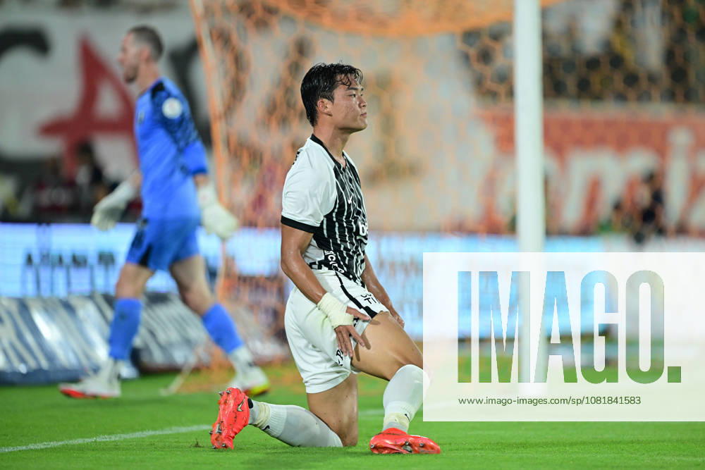Alanyaspor v Besiktas - Turkish Super Lig ANTALYA, TURKIYE - AUGUST 23: Besiktas player Hyeongyu Oh reacts during the Turkish Super Lig 2nd week match between Corendon Alanyaspor and Besiktas at Alanya Oba Stadium in Antalya, Turkiye on August 23, 2026. Orhan Cicek Anadolu Antalya Turkey. Editorial use only. Please get in touch for any other usage.