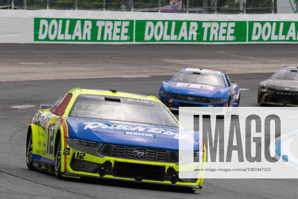 LOUDON, NH - AUGUST 23: Ryan Blaney ( 12 Team Penske Menards Dutch Boy Ford) exits turn 2 during the NASCAR, Motorsport, USA Cup Series Dollar Tree 301 on August 23, 2026, at New Hampshire Motor Speedway in Loudon, NH. (Photo by David Hahn Icon Sportswire) AUTO: AUG 23 NASCAR Cup Series Dollar Tree 301 Icon260823016