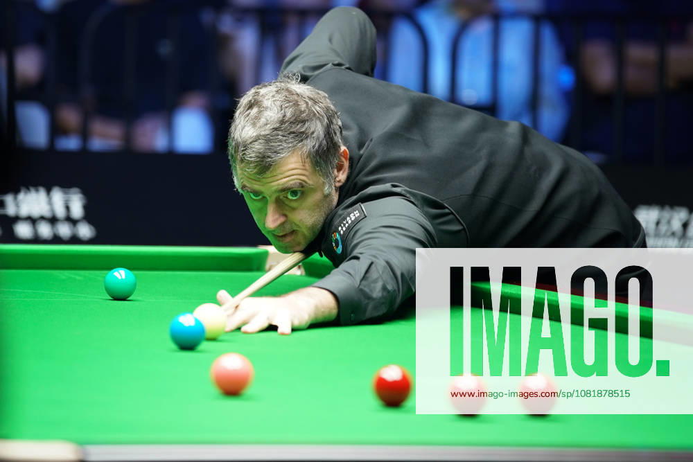 Ronnie O Sullivan of England plays a shot in the second round match against Ashley Carty of England on day 2 of Wuhan Open 2026 at the Optics Valley Gymnasium of Huazhong University of Science and Technology on August 24, 2026 in Wuhan, Hubei Province of China.