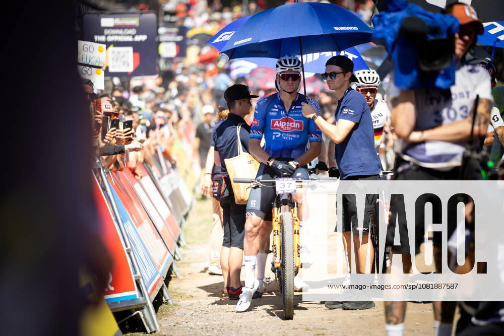 Dutch cyclist Mathieu van der Poel finished second in the UCI Mountain Bike Cross-Country World Cup race in Les Gets, France, on August 23, 2026. (CTKxPhoto MichalxCerveny) CTKPhotoF202608230014601 CTKPhotoF202608230014601