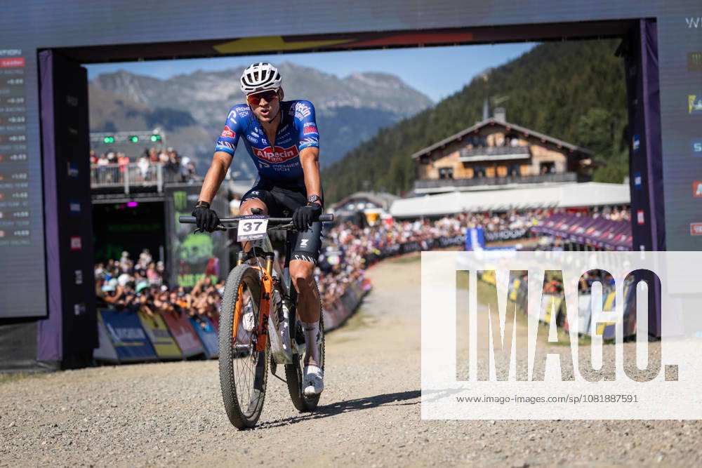 Dutch cyclist Mathieu van der Poel finished second in the UCI Mountain Bike Cross-Country World Cup race in Les Gets, France, on August 23, 2026. (CTKxPhoto MichalxCerveny) CTKPhotoF202608230014801 CTKPhotoF202608230014801