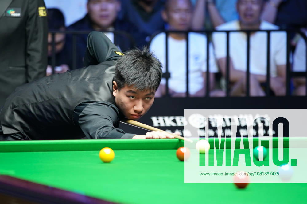 Gao Yang of China plays a shot in the second round match against Zhao Xintong of China on day 2 of Wuhan Open 2026 at the Optics Valley Gymnasium of Huazhong University of Science and Technology on August 24, 2026 in Wuhan, Hubei Province of China.