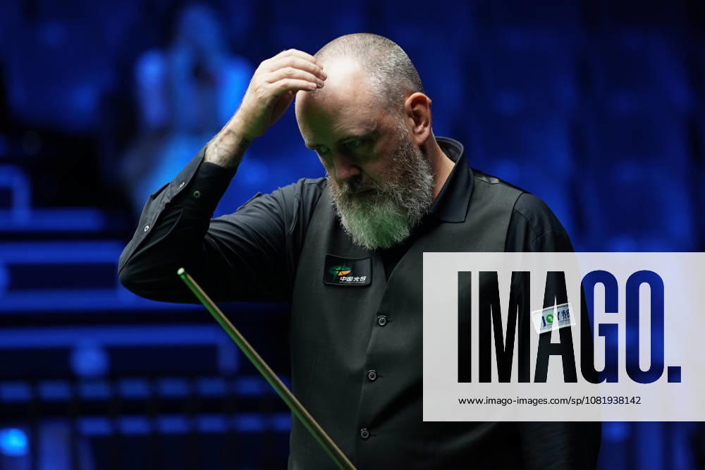 Mark Williams of Wales plays a shot during his round of 32 match against David Gilbert of England at the 2026 Wuhan Open on August 24, 2026 in Wuhan, Hubei Province of China. The tournament features top snooker players competing for the championship title.