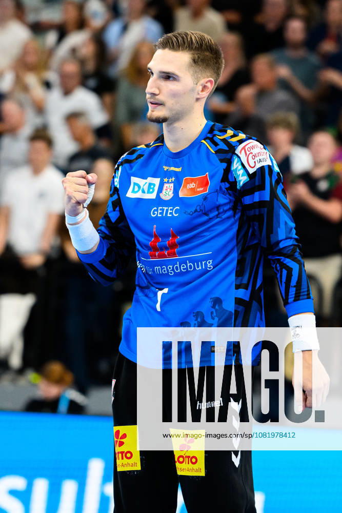 Muenchen: HBL Super Cup 2026 - SC Magdeburg - Fuechse Berlin Torhueter Dominik Kuzmanovic (SC Magdeburg) Muenchen SAP Garden Bayern Deutschland