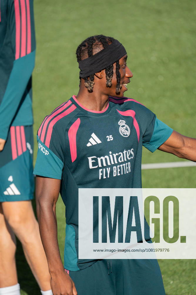 ESP: Real Madrid Training day Yan Diomande of Real Madrid during the training day of Real Madrid ahead the Spanish League, LaLiga EA Sports, football match against Real Sociedad at Ciudad Deportiva Real Madrid in Valdebebas, Madrid on August 25, 2026, Spain Madrid Spain