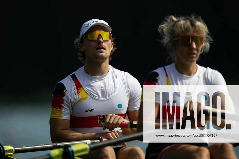26th August 2026; Bosbaan, Amsterdam, Holland, Netherlands; 2026 World Rowing Championships, Day Three; Heat, Germany PR3 Mixed Double Sculls (PR3 Mix2x) with Valentin Luz and Kathrin Marchand AnthonyxBenoit