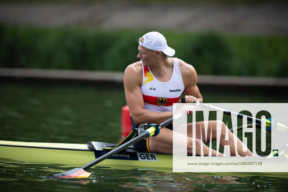 26th August 2026; Bosbaan, Amsterdam, Holland, Netherlands; 2026 World Rowing Championships, Day Three; Heat; Germany Mens Single Sculls (M1x) with Oliver Zeidler AnthonyxBenoit