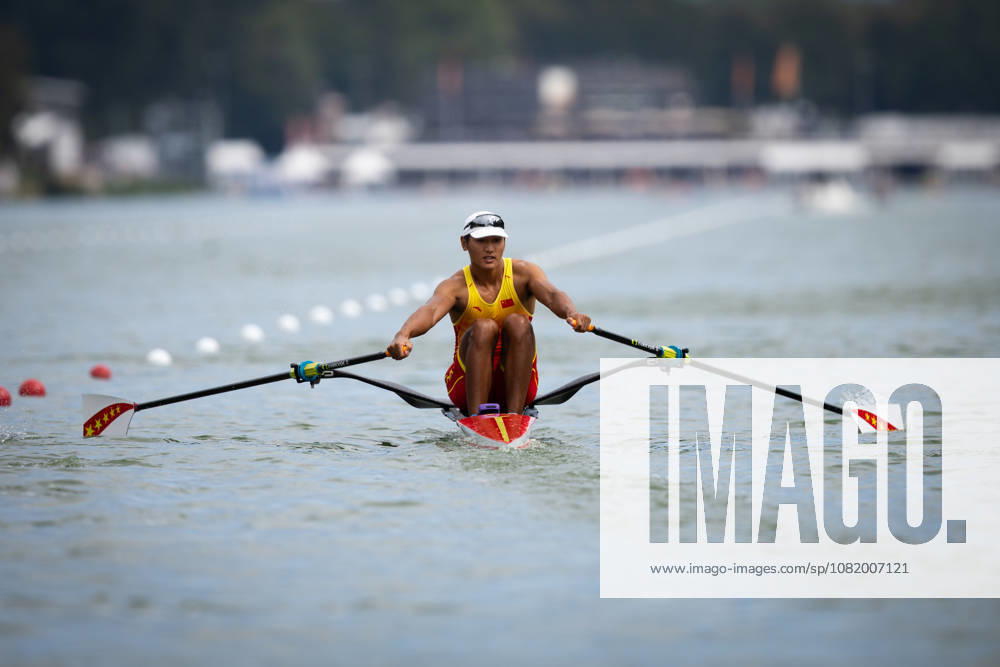 26th August 2026; Bosbaan, Amsterdam, Holland, Netherlands; 2026 World Rowing Championships, Day Three; Heat; China Mens Single Sculls (M1x) with Xiuli Zhang AnthonyxBenoit