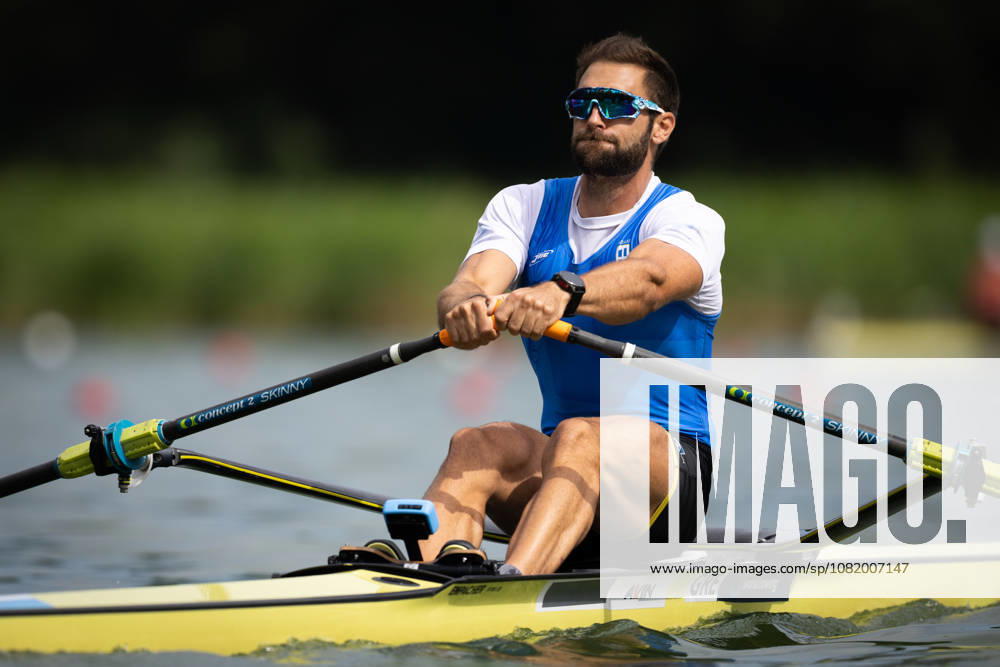 26th August 2026; Bosbaan, Amsterdam, Holland, Netherlands; 2026 World Rowing Championships, Day Three; Heat; Greece Mens Single Sculls (M1x) with Stefanos Ntouskos AnthonyxBenoit