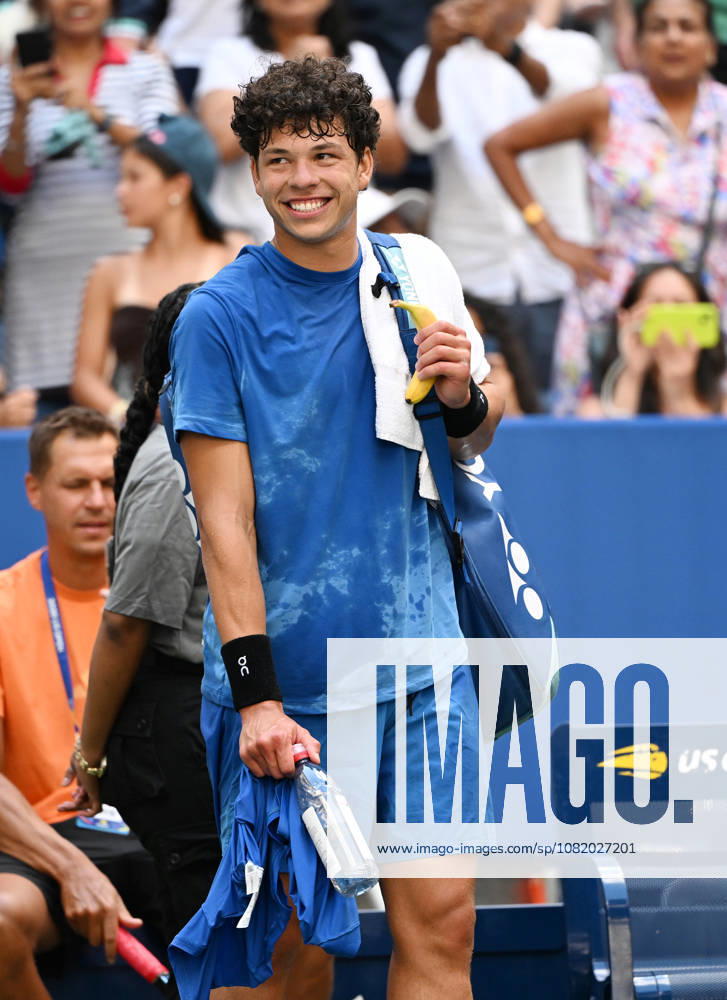 FLUSHING NY- AUGUST 26: Ben Shelton seen on the practice court during the 2026 US Open at the USTA Billie Jean King National Tennis Center on August 26, 2026 in Flushing Queens.