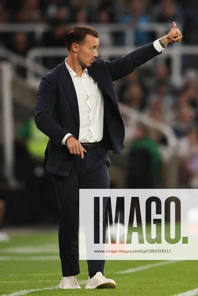 Newcastle United v West Bromwich Albion - Carabao Cup Second Round Matthias Jaissle, manager of Newcastle United, watches the Carabao Cup second round match between Newcastle United and West Bromwich Albion at St. James s Park in Newcastle, on August 26, 2026. Newcastle Tyne and Wear United Kingdom