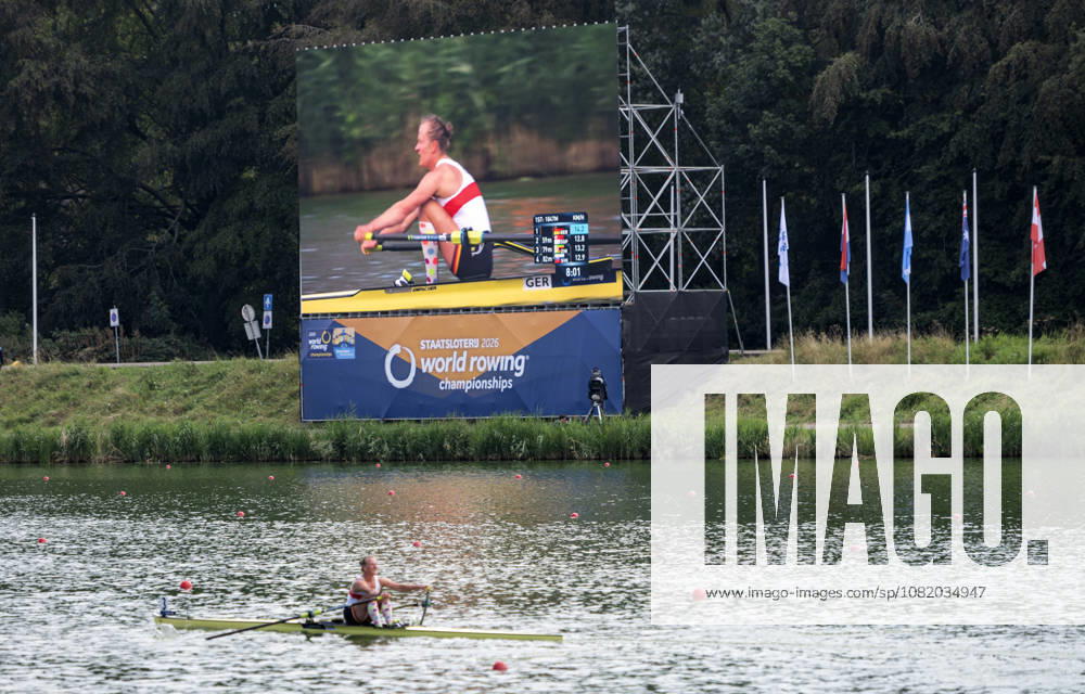 Amsterdam The Netherlands 27th August 2026 2026 World Rowing Championships on the Bosbaan in Amsterdam Lightweight Women s Single Sculls Final B (Final) JOHANNA REICHARDT (GER) watersport,