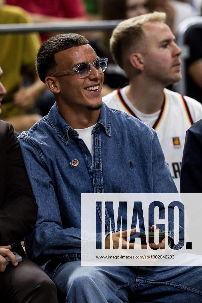 Said El Mala (1. FC Koeln) smiling courtside during a FIBA World Cup European Qualifiers match between Germany vs. Netherlands at Lanxess arena on August 27, 2026 in Cologne, Germany. North Rhine Westphalia Germany