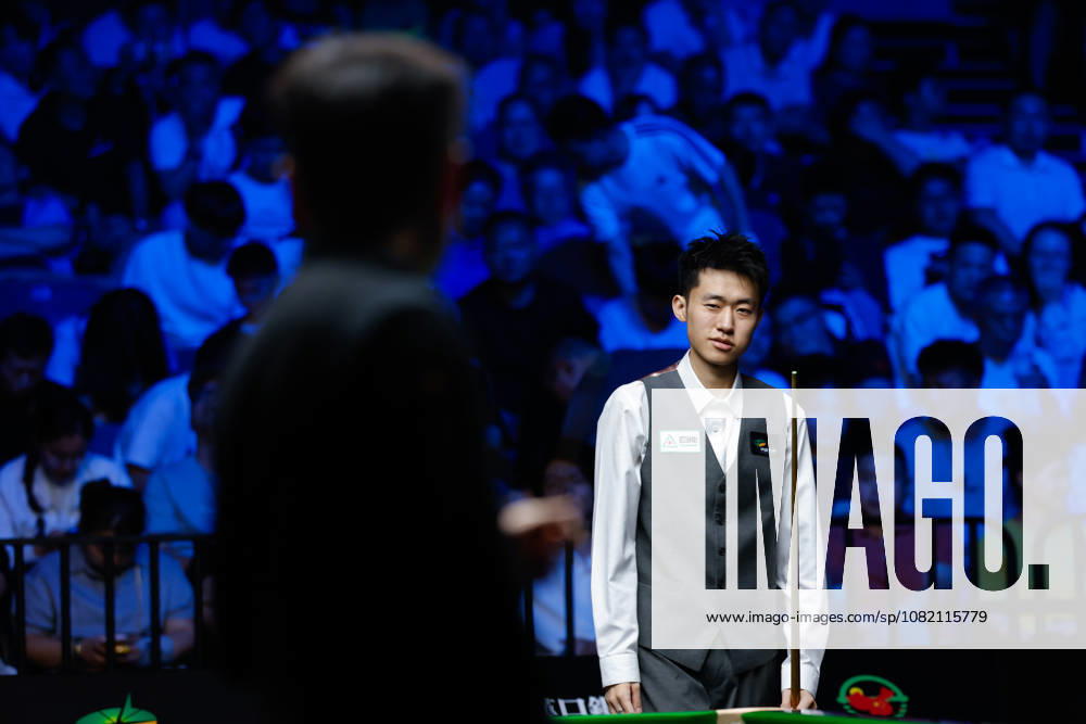 (260829) -- WUHAN, Aug. 29, 2026 -- Chang Bingyu reacts during the final match between Zhao Xintong of China and Chang Bingyu of China at Wuhan Open 2026 snooker tournament in Wuhan, central China s Hubei Province, Aug. 29, 2026. ) (SP)CHINA-SNOOKER-WUHAN OPEN (CN) WuxZhizun
