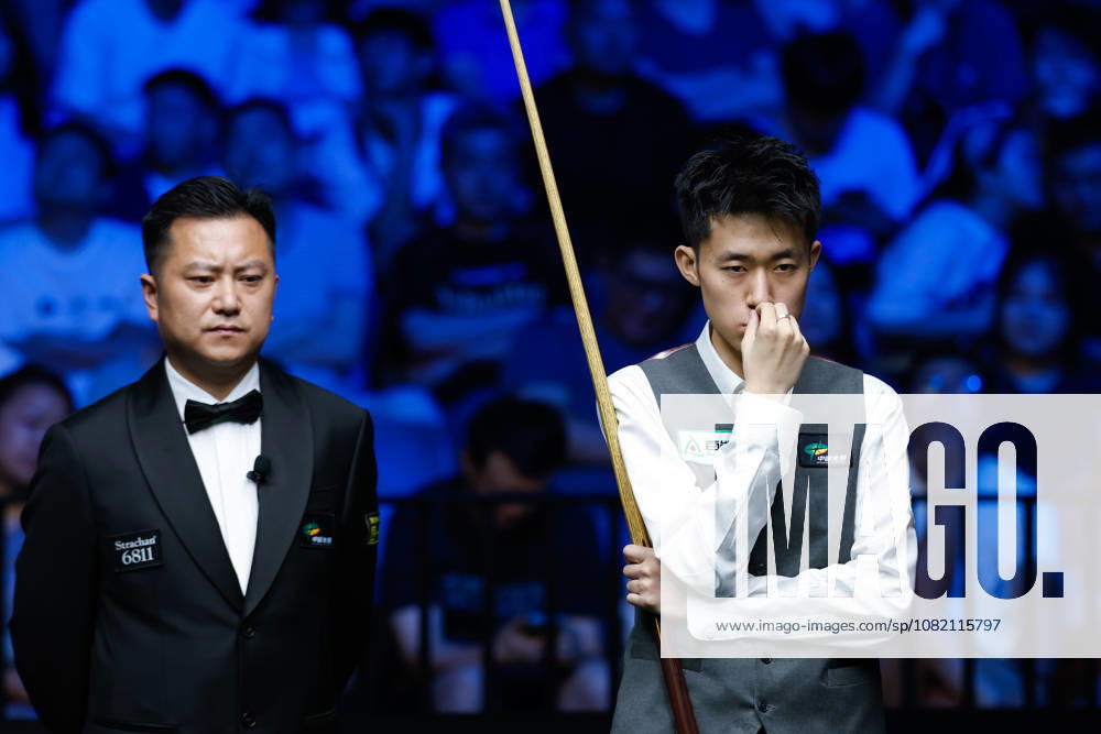 (260829) -- WUHAN, Aug. 29, 2026 -- Chang Bingyu reacts during the final match between Zhao Xintong of China and Chang Bingyu of China at Wuhan Open 2026 snooker tournament in Wuhan, central China s Hubei Province, Aug. 29, 2026. ) (SP)CHINA-SNOOKER-WUHAN OPEN (CN) WuxZhizun