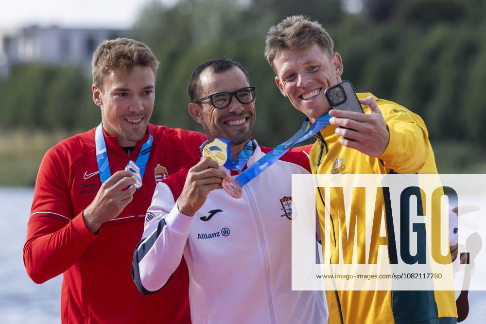 ICF Canoe Sprint and Paracanoe World Championships Balint Kopasz, Fernando Pimenta, Thomas Green during ICF Canoe Sprint and Paracanoe World Championships 2026 in Poznan,Poland on August 29, 2026 Poznan Poland