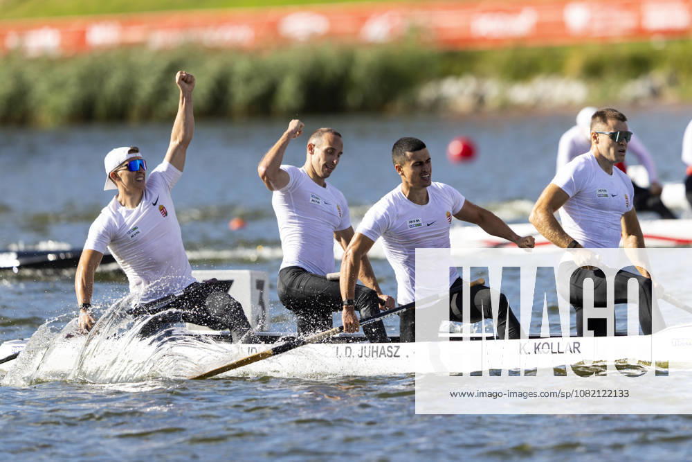 ICF Canoe Sprint and Paracanoe World Championships Kristof Kollar, Istvan David Juhasz, Jonatan Daniel Hajdu, Daniel Fejes during ICF Canoe Sprint and Paracanoe World Championships 2026 in Poznan,Poland on August 29, 2026 Poznan Poland