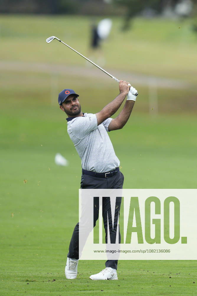 SUTTON COLDFIELD, ENGLAND - AUG 29: Shubhankar Sharma (IND) plays from the first fairway during Round 3 at the 2026 Husqvarna British Masters at The Belfry, Sutton Coalfield on August 29, 2026 in Warwickshire, England The 2026 Husqvarna British Masters