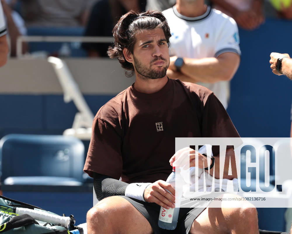 Carlos Alcaraz, Training, Practice, US Open Championships, Billie Jean King National Tennis Center, Flushing Meadows, New York, USA .