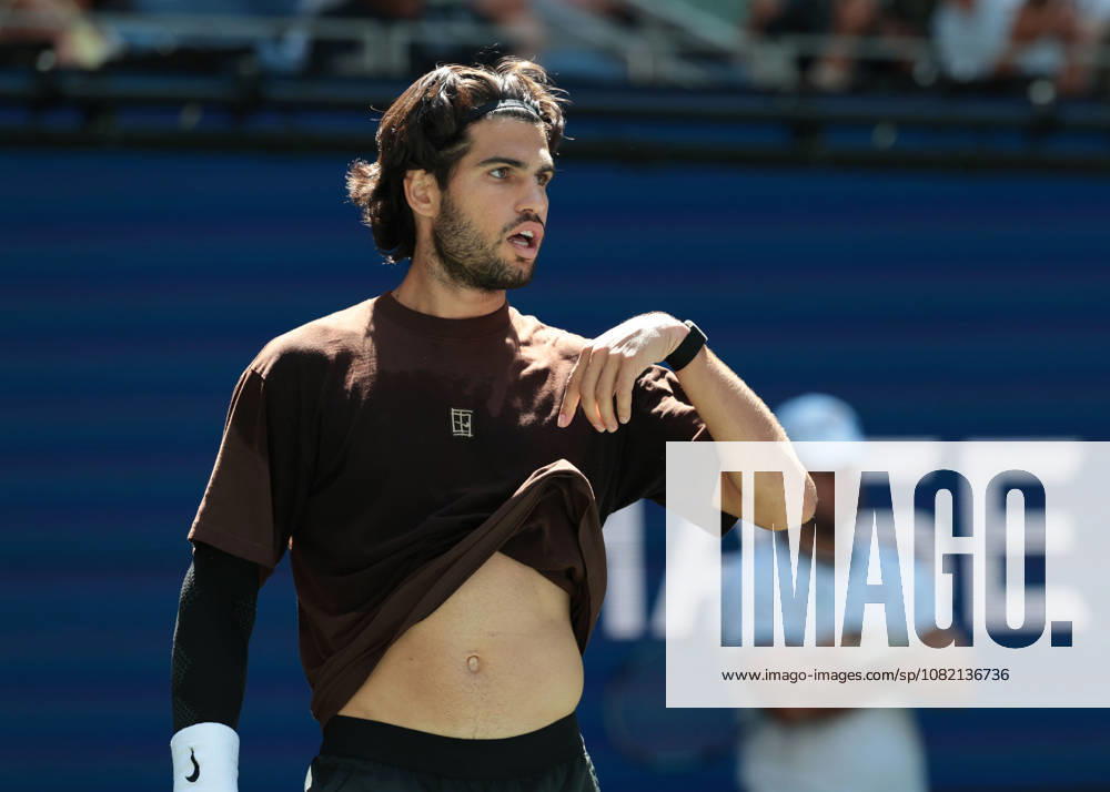 Carlos Alcaraz, Training, Practice, US Open Championships, Billie Jean King National Tennis Center, Flushing Meadows, New York, USA .