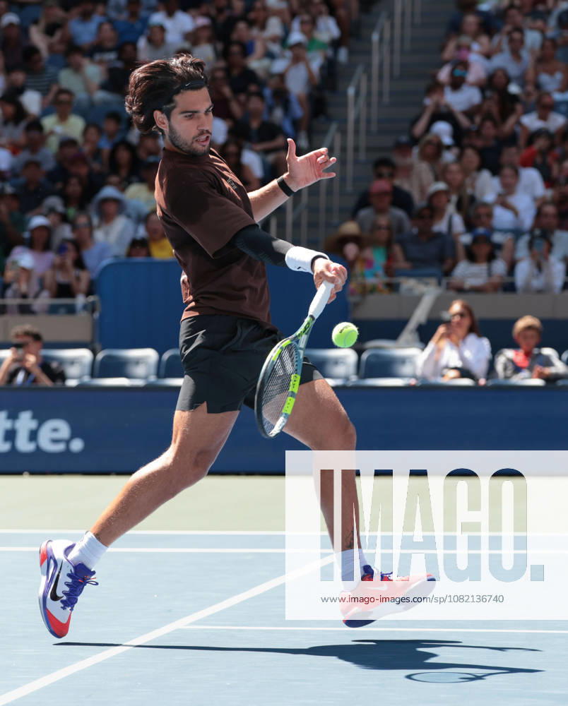 Carlos Alcaraz, Training, Practice, US Open Championships, Billie Jean King National Tennis Center, Flushing Meadows, New York, USA .