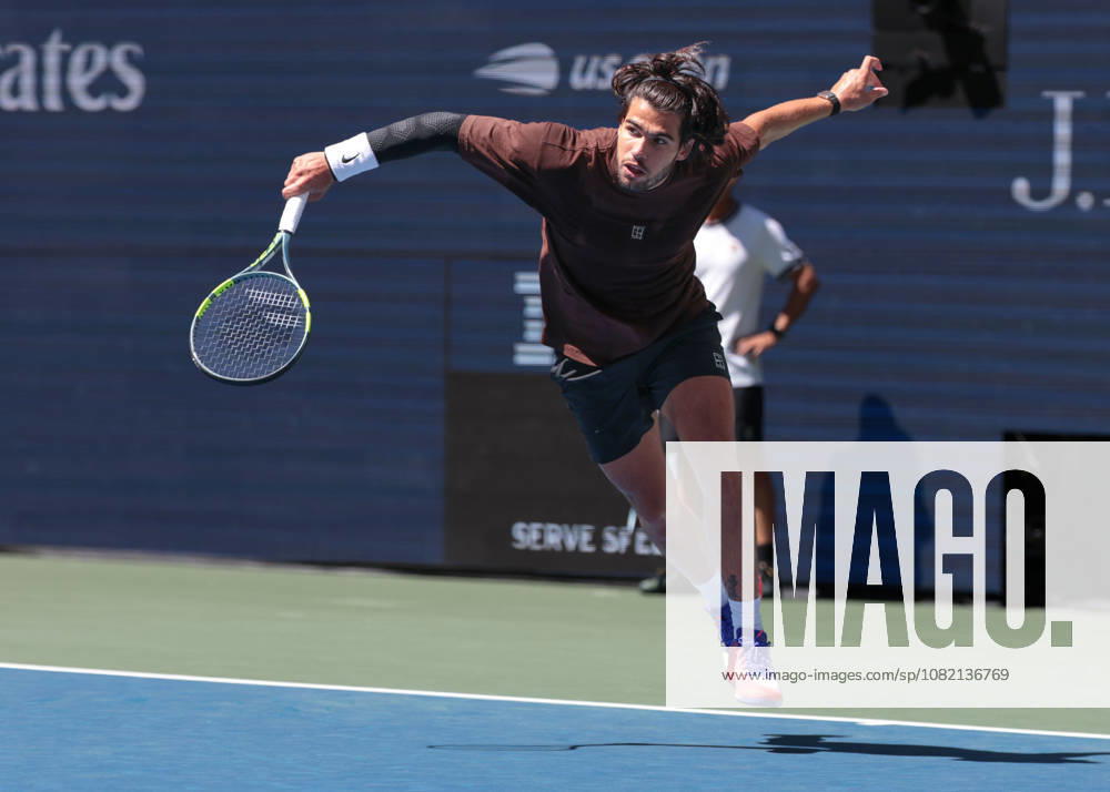 Carlos Alcaraz, Training, Practice, US Open Championships, Billie Jean King National Tennis Center, Flushing Meadows, New York, USA .
