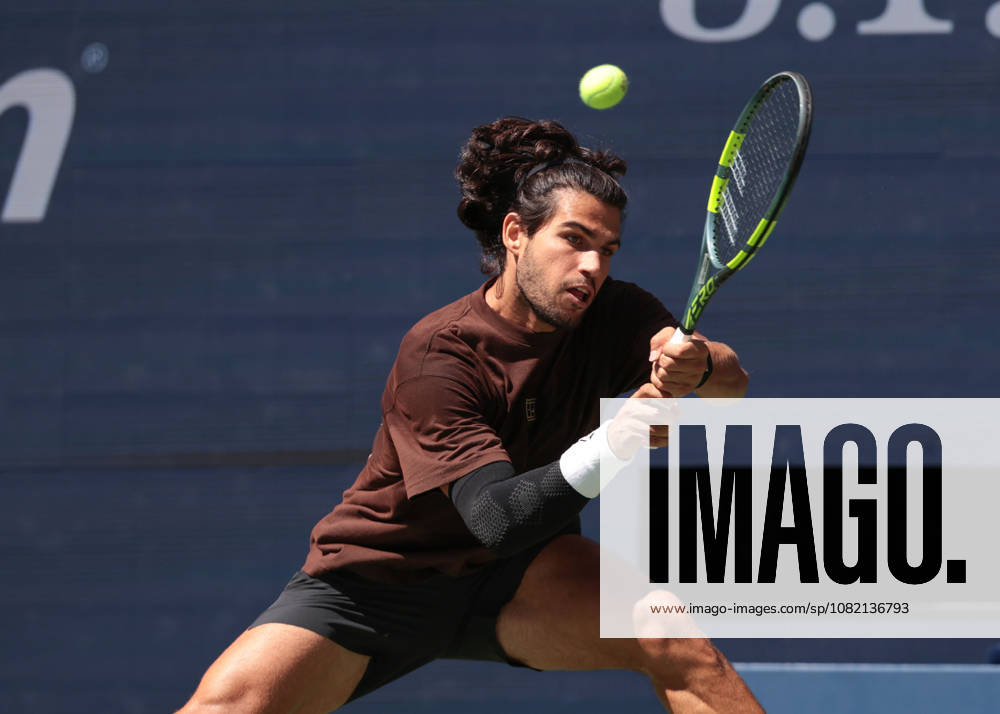 Carlos Alcaraz, Training, Practice, US Open Championships, Billie Jean King National Tennis Center, Flushing Meadows, New York, USA .