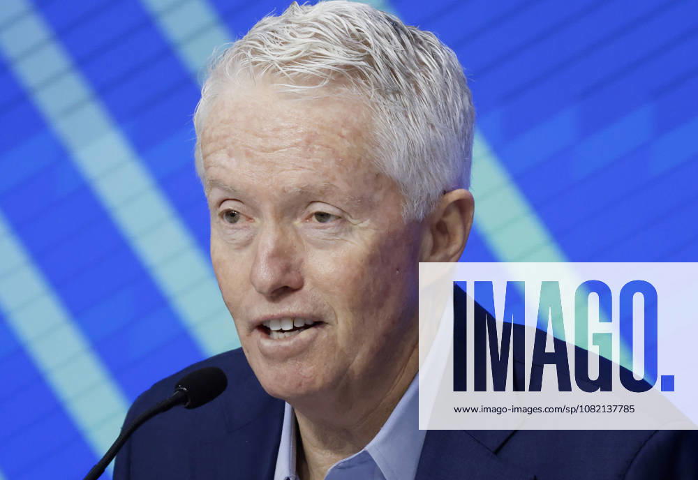 USTA CEO Craig Tiley speaks at a press conference, PK, Pressekonferenz at the 2026 US Open Tennis Championship at the USTA Billie Jean King National Tennis Center in New York City on Saturday, August 29, 2026. NYP20260829107 JOHNxANGELILLO