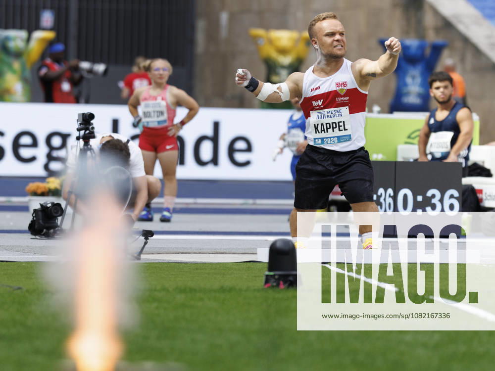 Niko KAPPEL (GER Germany) reacts in the para shot-put during the ISTAF at Olympic Stadium on August 30, 2026 in Berlin, Germany. Germany