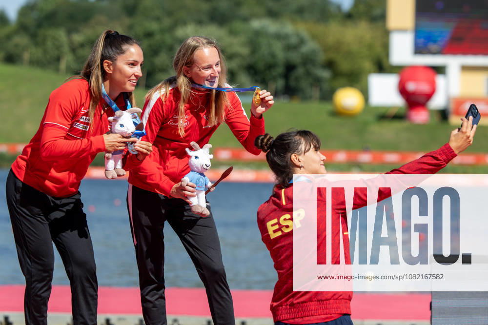 ICF Canoe Sprint and Paracanoe World Championships Anna Lucz, Frederikke Hauge Moercke, Sara Ouzande during ICF Canoe Sprint and Paracanoe World Championships in Poznan, Poland, on August 30, 2026 Poznan Poland