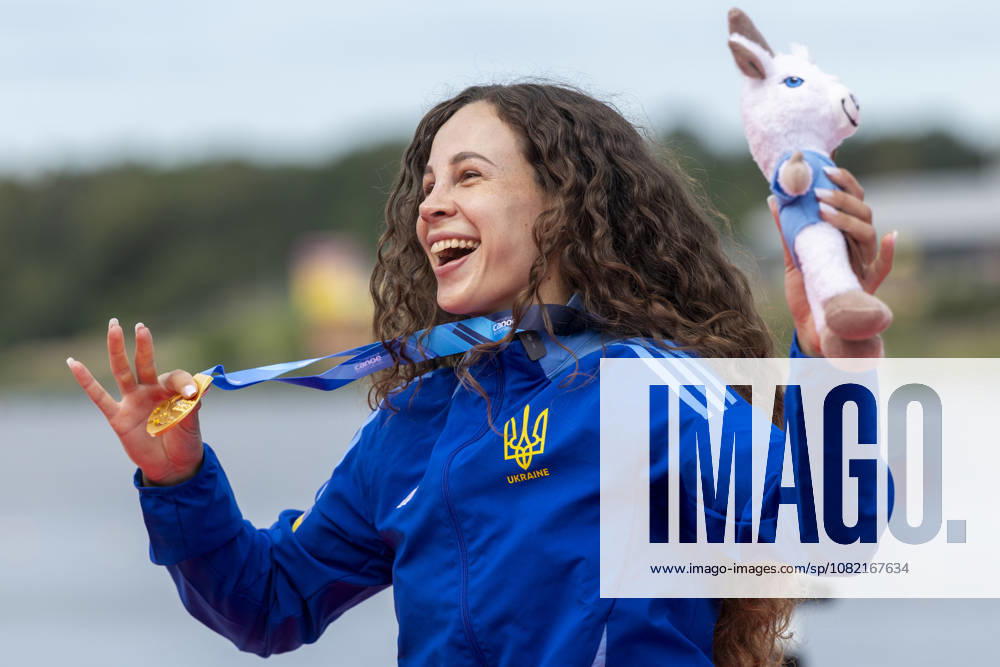 ICF Canoe Sprint and Paracanoe World Championships Liudmyla Luzan at the medal ceremony during the 2026 ICF World Championships in Canoe Sprint and Para-canoe in PoznaÅ , Poland, on 30 August 2026. Poznan Poland