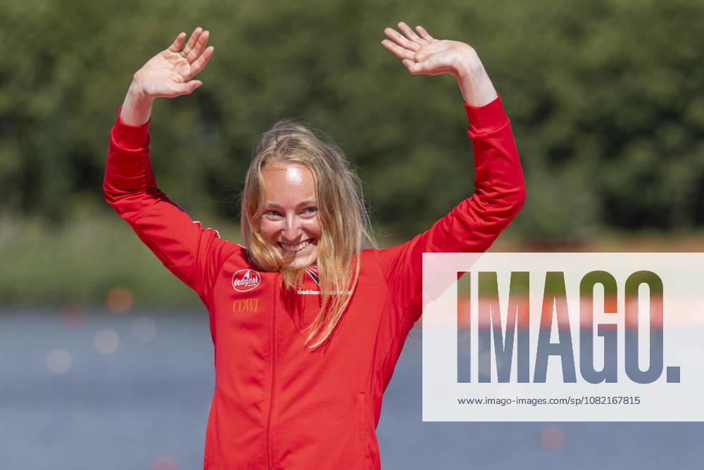 ICF Canoe Sprint and Paracanoe World Championships ,Frederikke Hauge Moercke at the medal ceremony during the 2026 ICF World Championships in Canoe Sprint and Para-canoe in PoznaÅ , Poland, on 30 August 2026. Poznan Poland