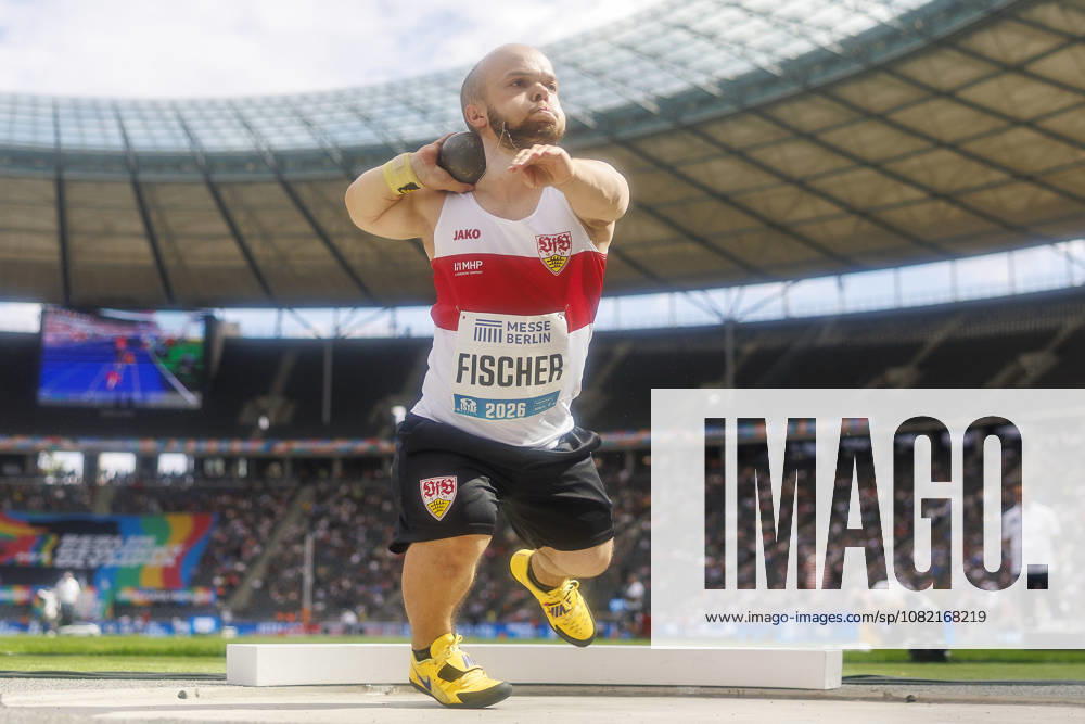Yannis FISCHER (GER Germany) competing in the para-shotput (mixed) during the ISTAF at Olympic Stadium on August 30, 2026 in Berlin, Germany. Germany