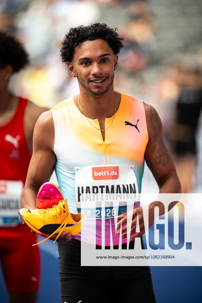 Joshua HARTMANN (GER Germany) competing in the Mens 100M B-Race, during the ISTAF at Olympic Stadium on August 30, 2026 in Berlin, Germany.
