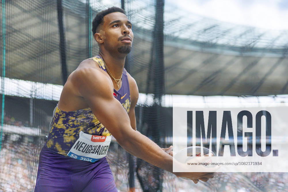 Leo NEUGEBAUER (GER Germany) competing in the men’s discus during the ISTAF at Olympic Stadium on August 30, 2026 in Berlin, Germany. Germany