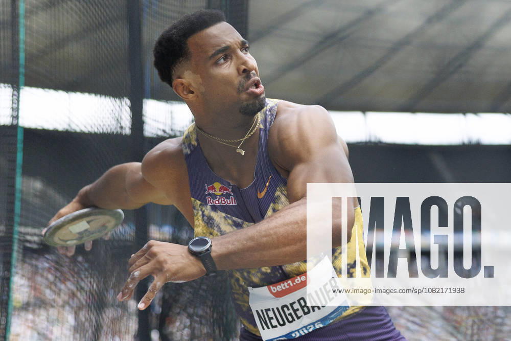 Leo NEUGEBAUER (GER Germany) competing in the men’s discus during the ISTAF at Olympic Stadium on August 30, 2026 in Berlin, Germany. Germany