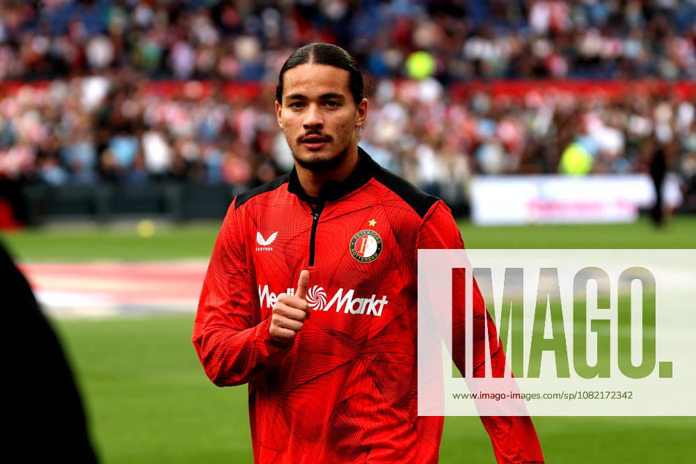 Feyenoord Rotterdam v ADO Den Haag Rotterdam - Anis Hadj Moussa of Feyenoord Rotterdam warms up before the 2026 2027 season. The match is set between Feyenoord Rotterdam vs ADO Den Haag at Stadion Feijenoord on 30 August 2026 in Rotterdam, The Netherlands. (Orange Pictures Hans van der Valk) Rotterdam Stadion Feijenoord The Netherlands Content not available for redistribution in The Netherlands directly or indirectly through any third parties.