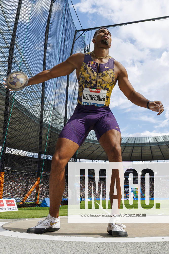 Leo NEUGEBAUER (GER Germany) competing in the men’s discus throw during the ISTAF at Olympic Stadium on August 30, 2026 in Berlin, Germany. Germany