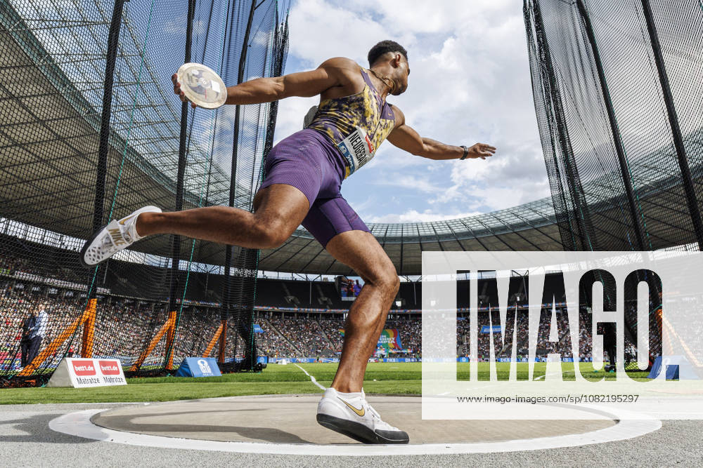 Leo NEUGEBAUER (GER Germany) competing in the men’s discus throw during the ISTAF at Olympic Stadium on August 30, 2026 in Berlin, Germany. Germany