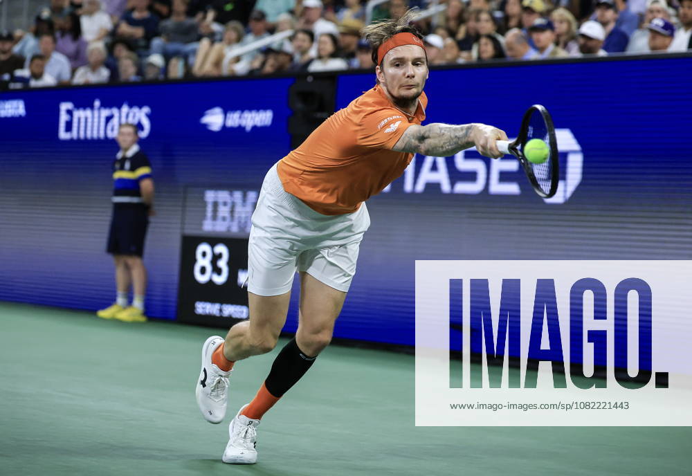 US Open tennis tournament - Day 1 Alexander Bublik of Kazakhstan in action against J.J. Wolf of USA during the Men s Singles round one of the US Open Tennis Championships at the USTA Billie Jean King National Tennis Center in Flushing Meadows, New York, USA, 30 August 2026. The 2026 US Open tournament runs from 23 August through 13 September. FLUSHING MEADOWS NEW YORK United States