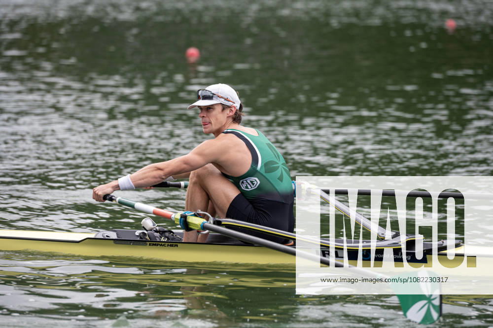 Amsterdam The Netherlands 30th August 2026 2026 World Rowing Championships on the Bosbaan in Amsterdam Men s Single Sculls Final B (Final) Rowers make their ways to the start. Fintan McCarthy (IRL)