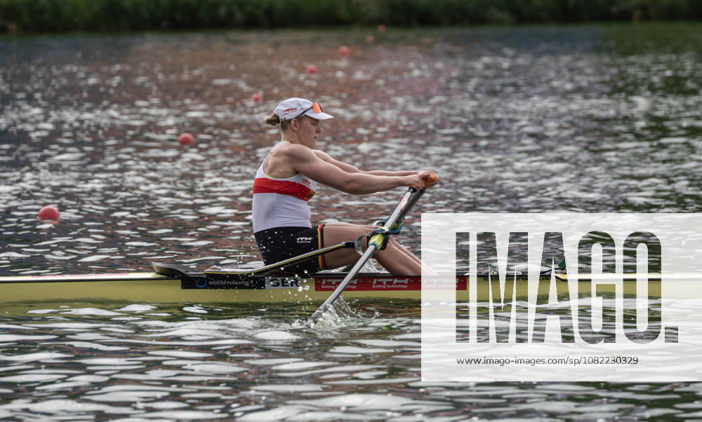 Amsterdam The Netherlands 30th August 2026 2026 World Rowing Championships on the Bosbaan in Amsterdam Women s Single Sculls Final B (Final) Alexandra Foester (GER) wins the B final