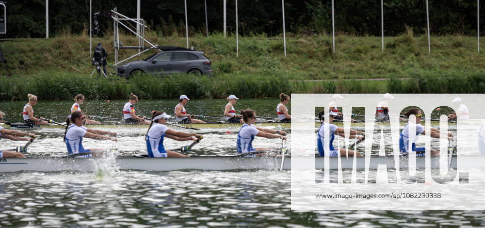 Amsterdam The Netherlands 30th August 2026 2026 World Rowing Championships on the Bosbaan in Amsterdam Women s Eight Final B (Final) B Nora Peuser 2 Paula Hartmann 3 Olivia Clotten 4 Antonia Galland 5 Pia Greiten 6 Annabelle Bachmann 7 Luise Bachmann S Tabea Schendekehl C Florian Koch (GER)