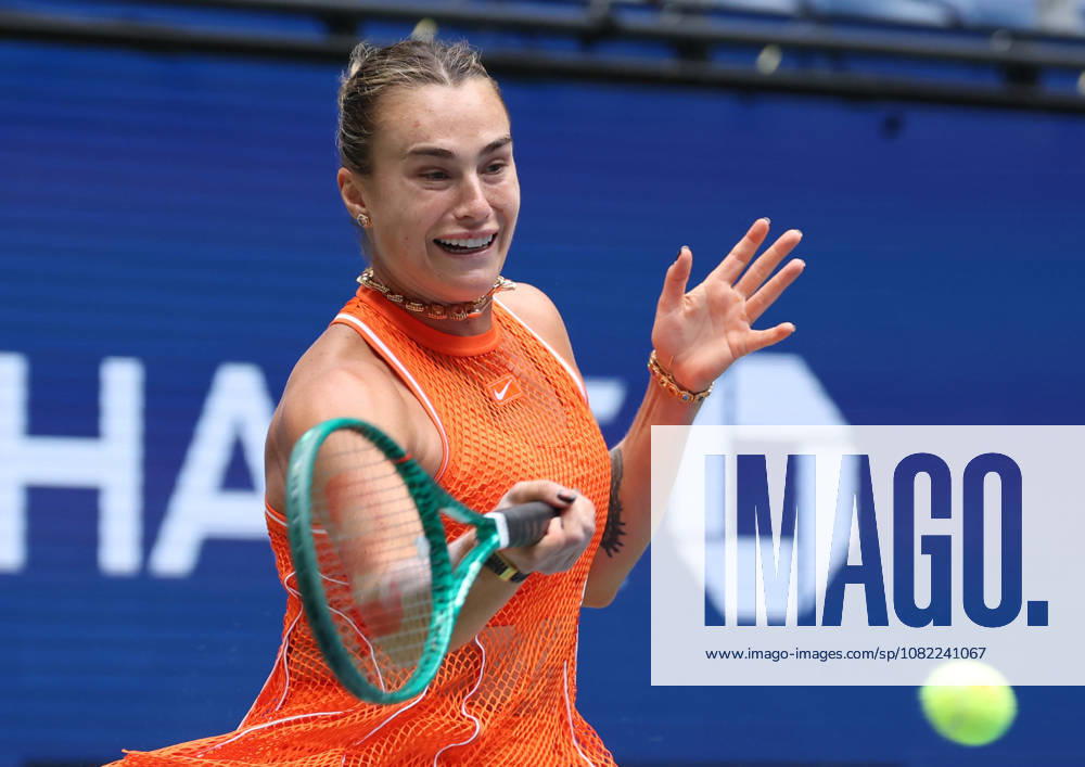 ARYNA SABALENKA during the match against C. Osorio of Colombia in the first round of Grand Slam tournament US Open. New York, USA. New York City USA - ZUMAc278 20260831_zsp_c278_010