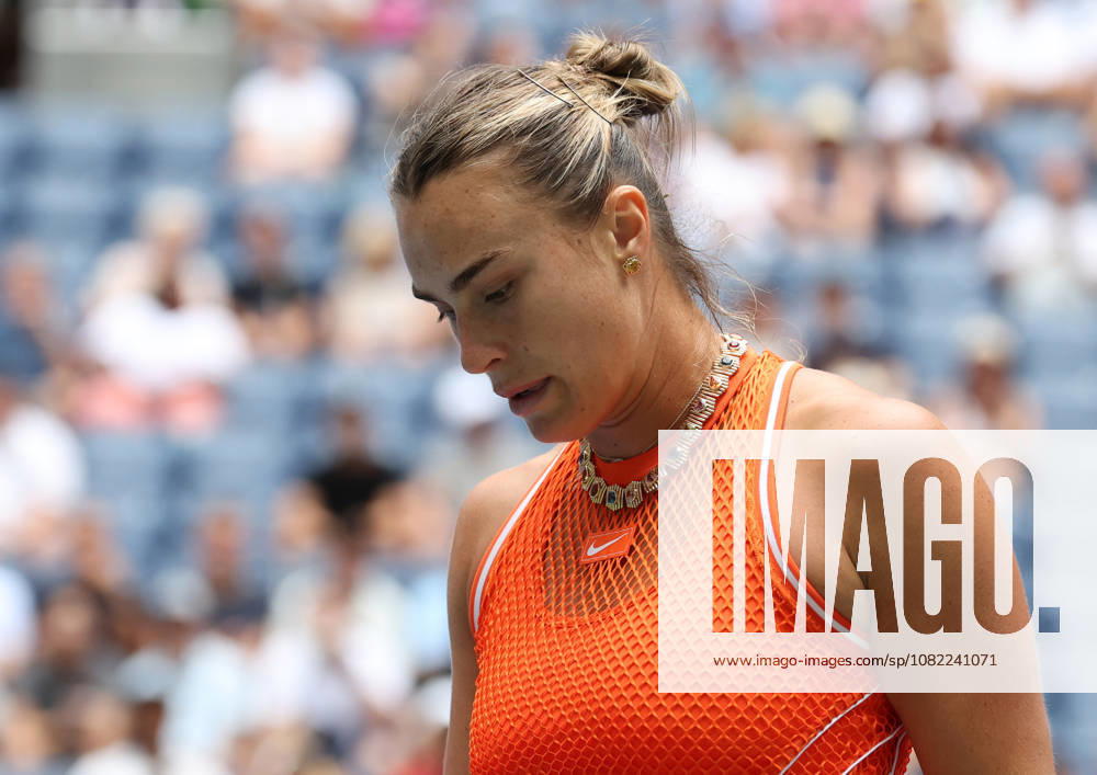 ARYNA SABALENKA during the match against C. Osorio of Colombia in the first round of Grand Slam tournament US Open. New York, USA. New York City USA - ZUMAc278 20260831_zsp_c278_011